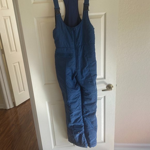 Vintage Navy Blue Snowsuit Snow Pants Jumpsuit - Picture 10 of 11